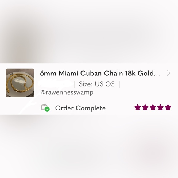 6mm Miami Cuban Chain 18k Gold Plated 20“ - Picture 5 of 6